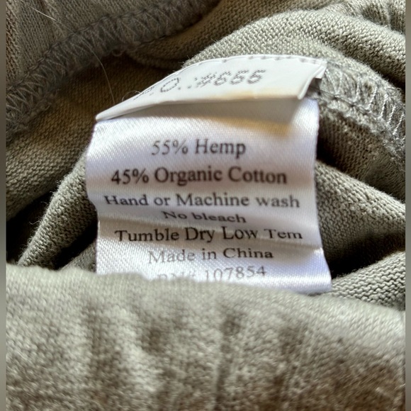 Hemp Lounge Pants NWT size Large - Picture 9 of 9